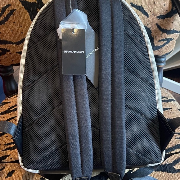 Emporio Armani Gray Backpack main image 6